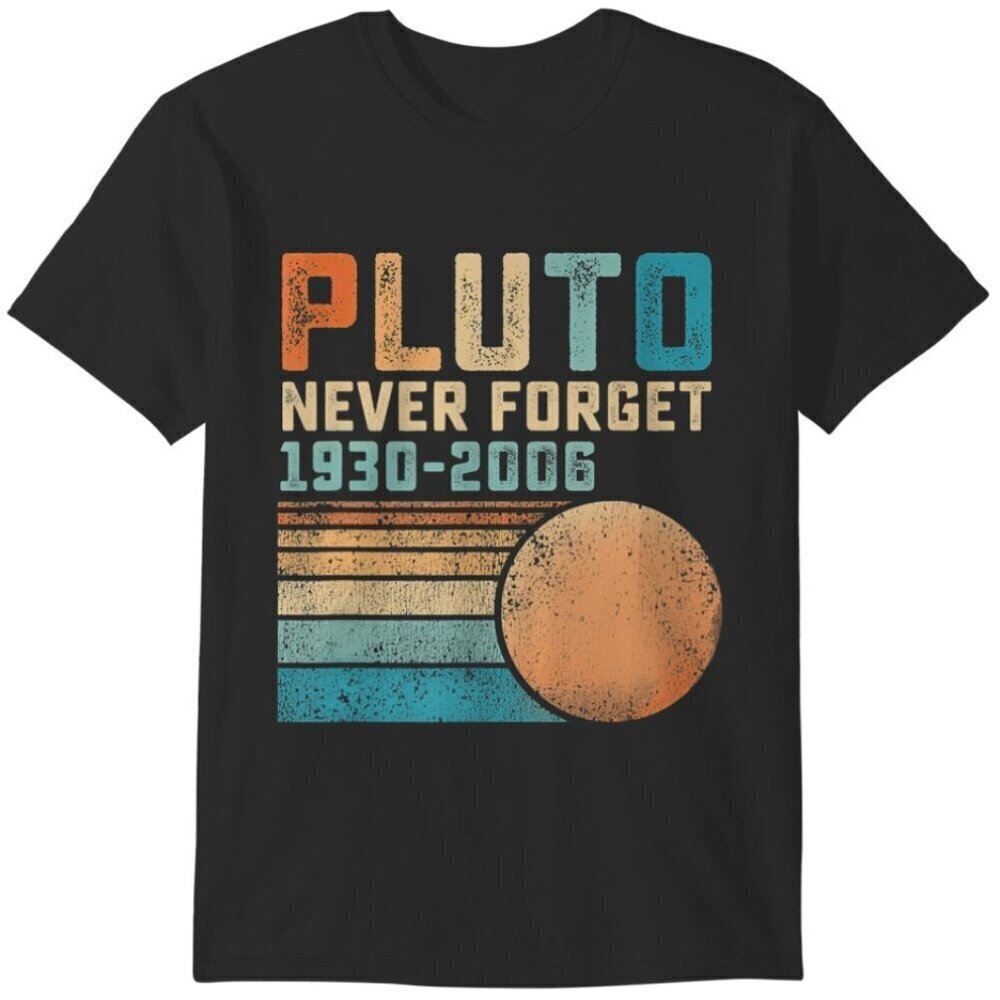 Pluto Never Forget 19326 Retro Science Space Fan Collector Classic Graphic